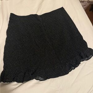 Black polka dot Abercrombie skirt